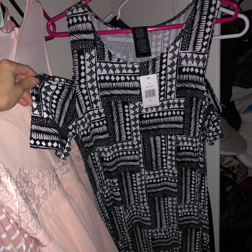 Black and white Maxi dress